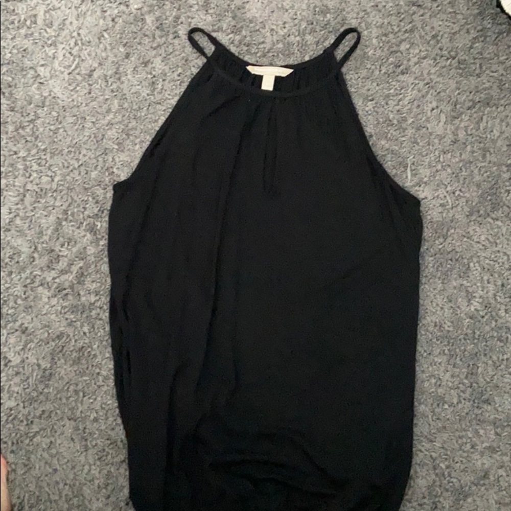 Black dressy key hole tank